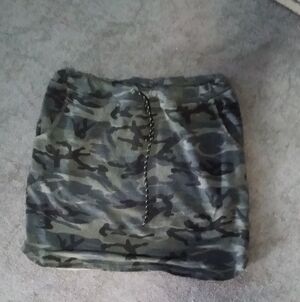 Sundry Camouflage Mini Skirt